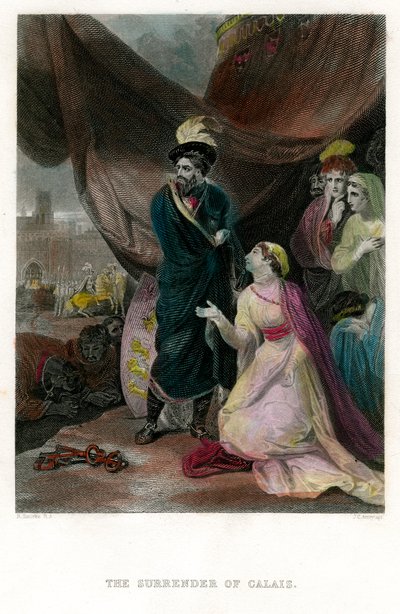 Kapitulace Calais, 19. století od J. C. Armytage