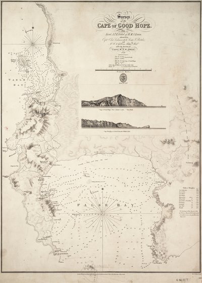 Mapa mysu Dobré naděje od J. & C. Walker