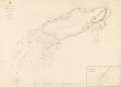 Pobřeží Mosquito v Západní Indii Ostrov Utilla, který prozkoumal komandér R. Owen v roce 1835 od J. & C. Walker