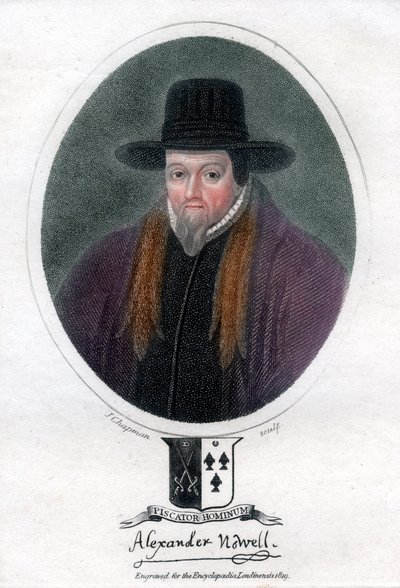 Alexander Nowell , anglický kněz a teolog, 1819. od J. Chapman