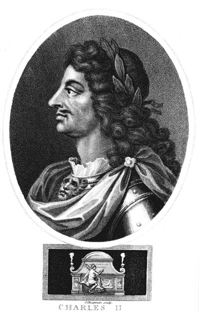 Karel II., král Velké Británie a Irska 1660-1685, c1810 od J. Chapman