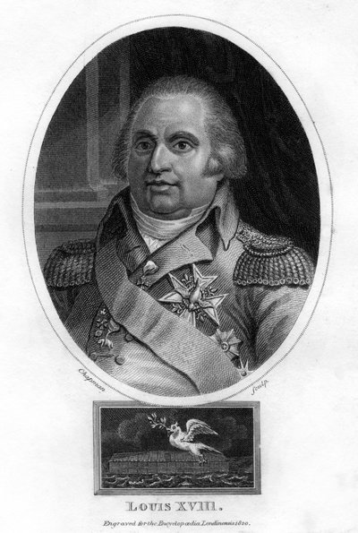 Louis XVIII, král Francie, 1820. od J. Chapman
