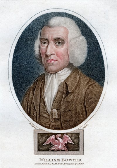 William Bowyer, anglický tiskař a literární redaktor z 18. století, 1800. od J. Chapman