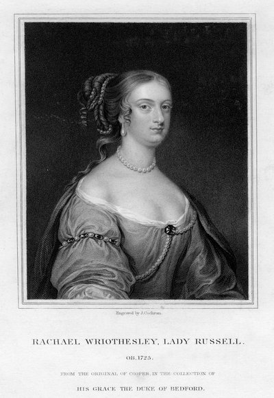 Rachael Wriothesley, Lady Russell, 19. století. od J. Cochran