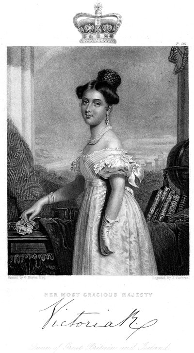 Viktorie, královna Velké Británie a Irska, c1838 od J. Cochran