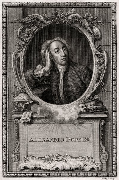 Alexander Pope, 1774 od J. Collyer