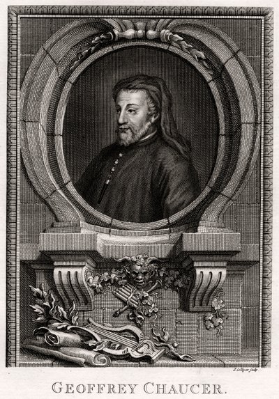 Geoffrey Chaucer, 1774 od J. Collyer