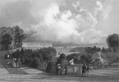 Zahrada ve Versailles, 1839 od J. Davis