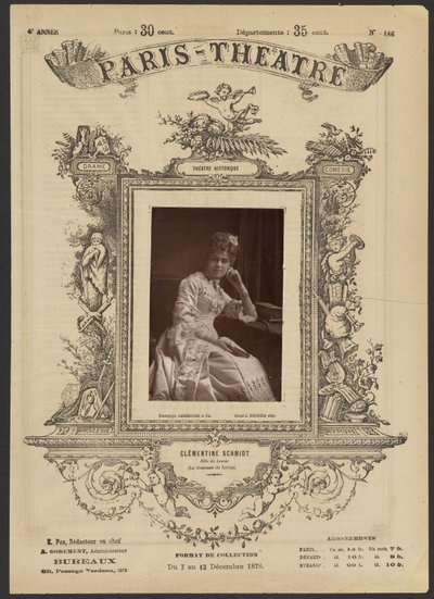 Pařížské divadlo: Clementine Schmidt od J. Émile Tourtin