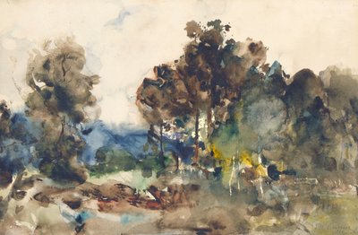 Skica krajiny od J. Frank Currier