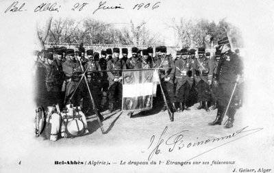 1. pluk francouzské cizinecké legie, Sidi Bel Abbes, Alžírsko, 1906 od J. Geiser