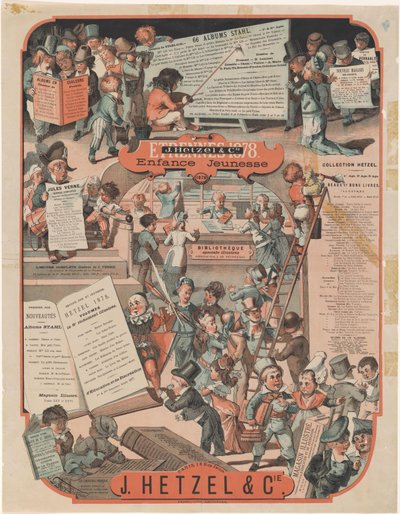 Seznam fondů J. Hetzela & Cie v Paříži Etrennes 1878 (název na objektu) od J. Géoffroy Dickinson