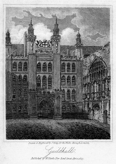 Guildhall, City of London, 1817. od J. Greig