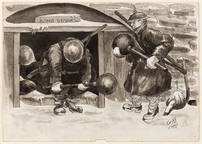 "A řekli nám, že válka skončí do Vánoc, a "tady neseme" pudinky pro Fritze místo toho, abychom nosili své vlastní na "omě" od J. Griffiths