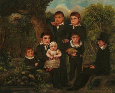 Abraham Clark a jeho děti, 1822. od J. H.