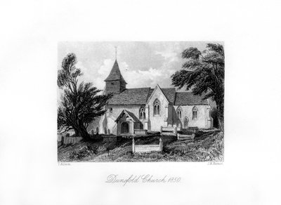 Dunsfold Church, Surrey, 1850 od J. H. Kernot