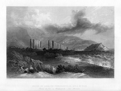 Ruiny Soli, nebo Pompeiopolis, Turecko, 1841. od J. H. Kernot