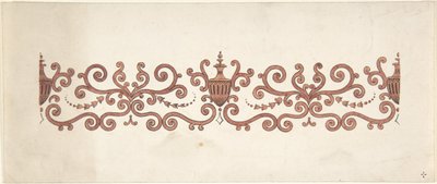 Návrh na výzdobu panelů, 1828-40. od J Hulme