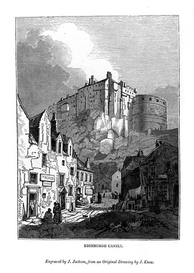Hrad Edinburgh, c1535-1570 1843 od J. Jackson