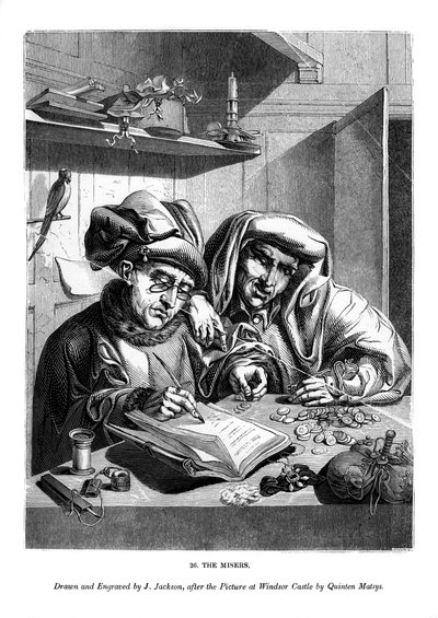 Lakomci, c1480-1530 1843. od J. Jackson