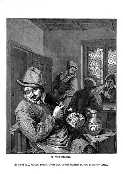 Kuřák, c1630-1680 1843. od J. Jackson