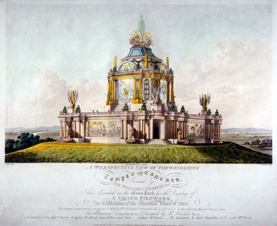Temple of Concord, Green Park, Westminster, Londýn, 1814 od J Jeakes