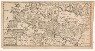 Mapa starověkého světa Starý svět k lepšímu pochopení starověkých dějin (název na předmětu) od J. Keiser