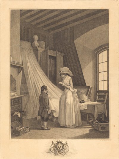 Nečekaná nehoda od J. Louis Darcis after Nicolas Lavreince