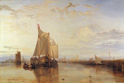 Dort nebo Dordrecht- Dort Packet-Boat z Rotterdamu Becalmed od Joseph Mallord William Turner