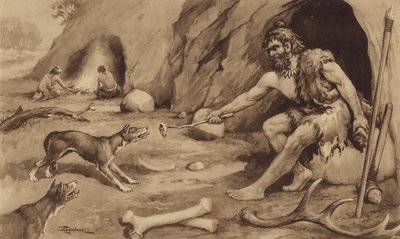 Cave-Man (litho) od J. Macfarlane