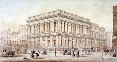 Pohled na Army and Navy Club na Pall Mall, Westminster, Londýn, c1853 od J Marchant
