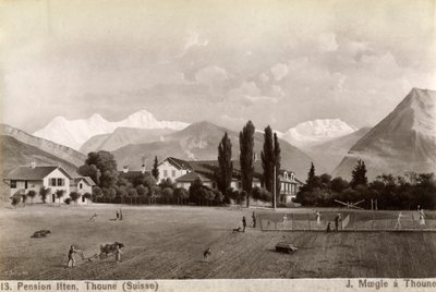 Pension Liten, Thun, Švýcarsko, 1885. od J Moegle