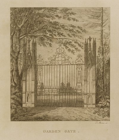 Zahradní brána na Strawberry Hill od J. Morris