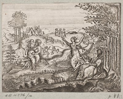 Ilustrace k Adamu Oleariusovi, „Perský Rosenthal od geniálního básníka Schich Saadi […]“, Schleswig 1660 od J. Muller