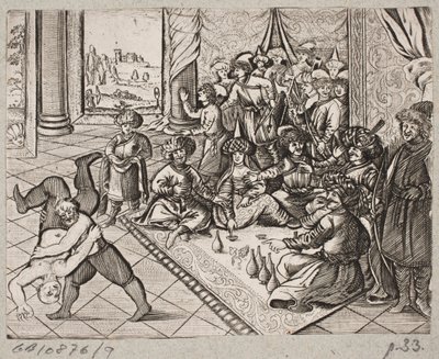 Ilustrace k Adamu Oleariusovi, „Perský Rosenthal od geniálního básníka Schich Saadi […]“, Schleswig 1660 od J. Muller