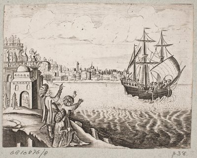 Ilustrace k Adamu Oleariusovi, „Perský Rosenthal od geniálního básníka Schich Saadi […]“, Schleswig 1660 od J. Muller