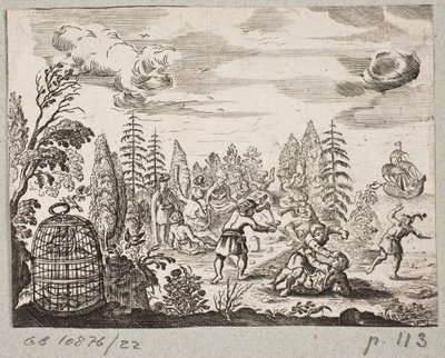 Ilustrace k Adamu Oleariusovi, „Perský Rosenthal od geniálního básníka Schich Saadi […]“, Schleswig 1660 od J. Muller