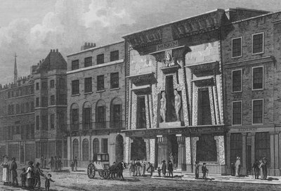 Bullockovo muzeum, Piccadilly (rytina) od John Preston Neale
