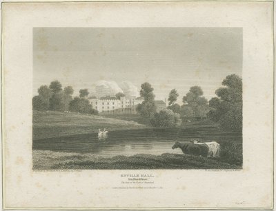 Enville Hall: rytina, nd [c 1814] (tisk) od John Preston Neale