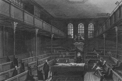 Interiér Dolní sněmovny (rytina) od John Preston Neale