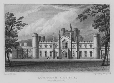 Lowther Castle, Westmoreland (rytina) od John Preston Neale