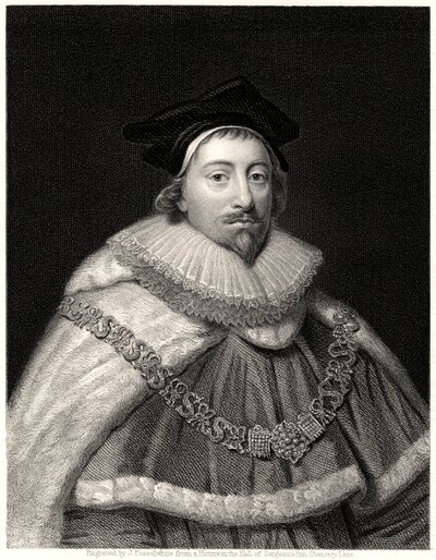 Sir Edward Coke, zapisovatel Londýna, 19. století od J. Posselwhite