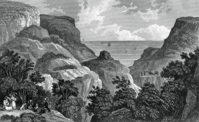 Danes Dyke, c19. století. od J. Rogers