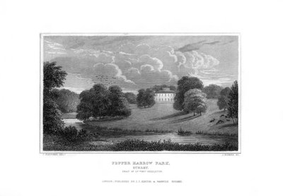 Pepper Harrow Park, poblíž Guildford, Surrey, 1829. od J. Rogers