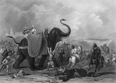 Obléhání Mooltan Multan, Indie, 1849 c1857. od J. Rogers