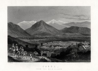 Cabul, z Bala Hissar, 1883 od J. Stephenson