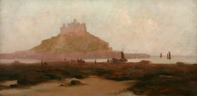 Odliv, St Michaels Mount od J. T. Richardson