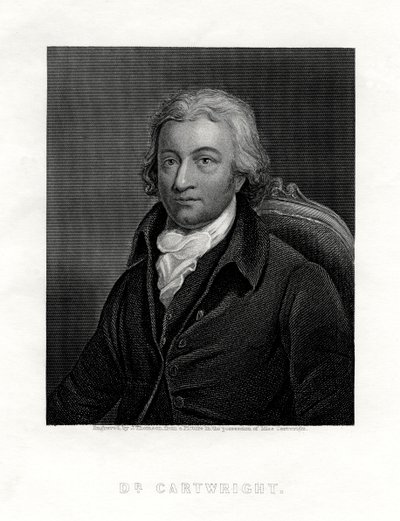 Edmund Cartwright, 1743-1823, britský duchovní a vynálezce elektrického tkalcovského stavu, od J. Thomson
