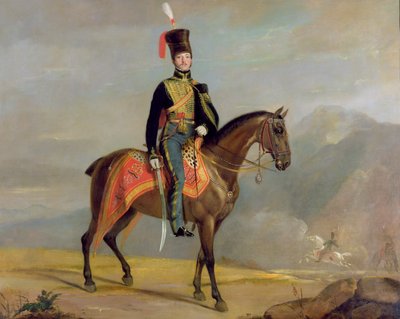 Kapitán William Drummond (1796-1881) 10. husaři, 1819 od J. Watson