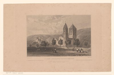 Pohled na Johanniskirche, poblíž Lahnstein Svatý. John